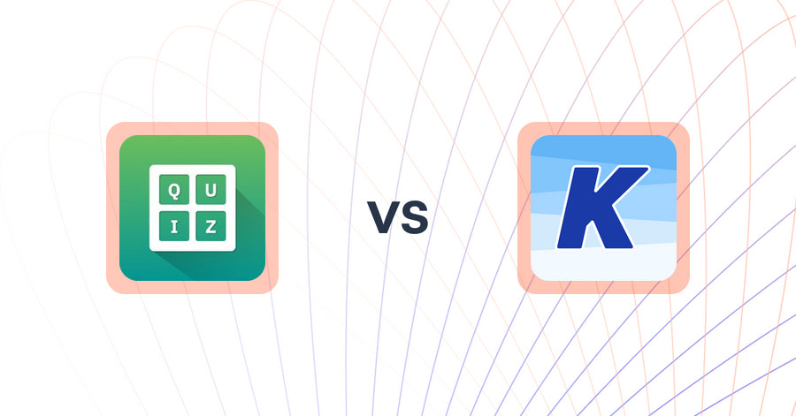 Shopify Upsell and Cross-sell Apps: Quiz Buddy ‑ Product Quiz vs K: Cross Sell Related Products