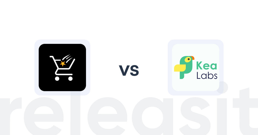 Shopify Upsell and Cross-Sell Apps: Checkout Star: Improve AOV, CRO vs Kea Labs: Recommendations