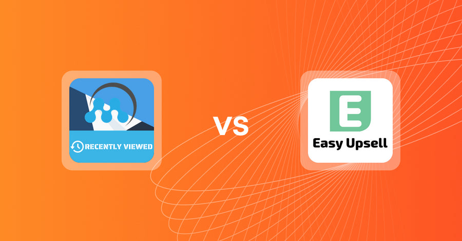 Shopify Upsell and Cross-sell Apps: MeroxIO Recent Viewed Products vs Easy Upsell