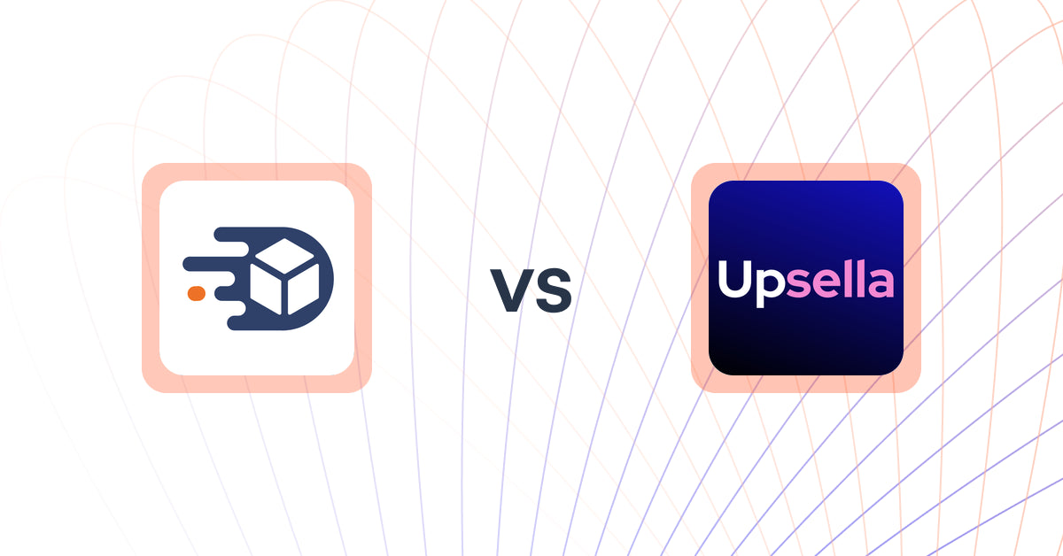Shopify Upsell and Cross-sell Apps: TrackMage: Tracking & Upsells vs. Upsella