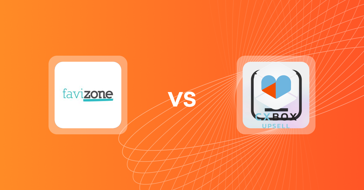 Shopify Upsell and Cross-sell Apps: Favizone: upsell & cross‑sell vs CXBOX