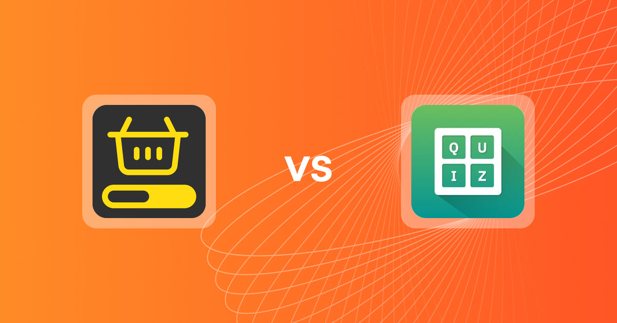Shopify Upsell and Cross-sell Apps: MVR Free Shipping Bar & Upsell vs Quiz Buddy ‑ Product Quiz
