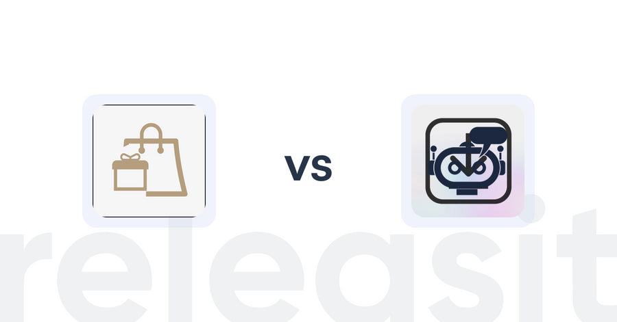 Shopify Upsell and Cross-sell Apps: PROXATION ‑ Freebie Upsell vs RevoChat: AI Sales Chatbot
