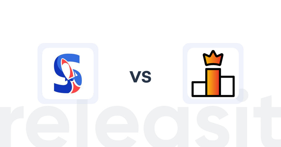 Shopify Upsell and Cross-sell Apps: Speedy ‑ Shipping Bar & Upsell vs Rank King: Best Seller Ranking