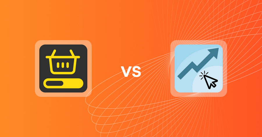 Shopify Upsell and Cross-sell Apps: MVR Free Shipping Bar & Upsell vs After Checkout Upsell ACU