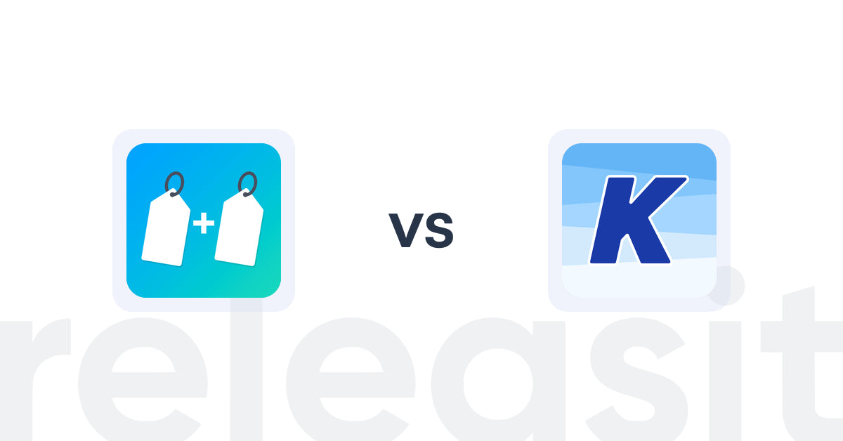 Shopify Upsell and Cross-Sell Apps: Product Bundles by BSF vs K: Cross Sell Related Products
