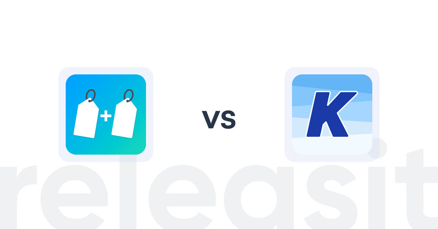 Shopify Upsell and Cross-Sell Apps: Product Bundles by BSF vs K: Cross Sell Related Products