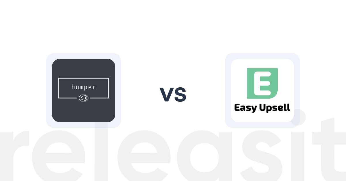 Shopify Upsell and Cross-Sell Apps: bumper vs Easy Upsell