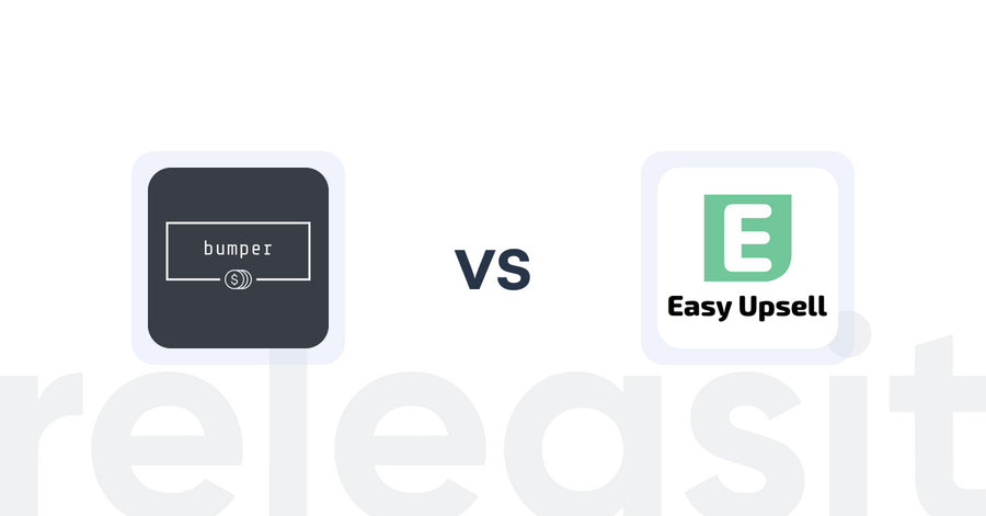 Shopify Upsell and Cross-Sell Apps: bumper vs Easy Upsell