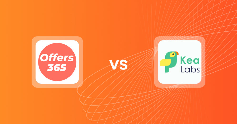 Shopify Upsell and Cross-Sell Apps: Offers365 Post Purchase Upsell vs. Kea Labs: Recommendations