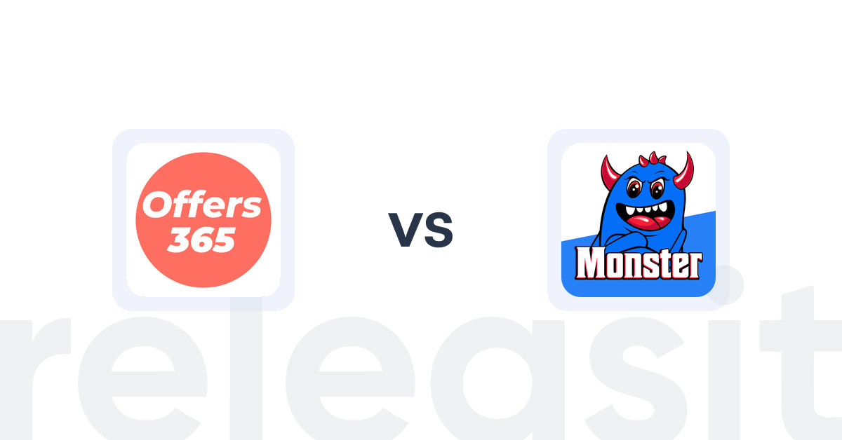 Shopify Upsell and Cross-Sell Apps: Offers365 Post Purchase Upsell vs Monster Post Purchase Upsells