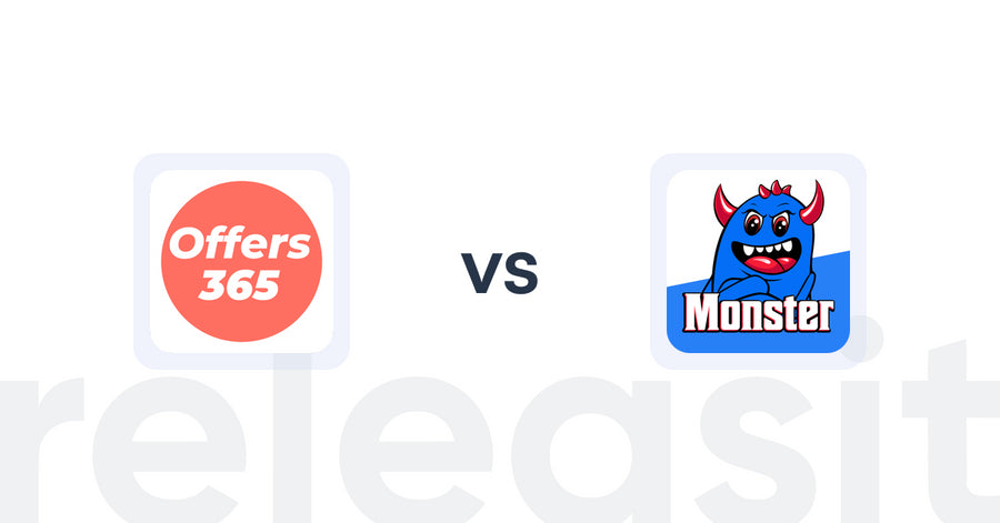 Shopify Upsell and Cross-Sell Apps: Offers365 Post Purchase Upsell vs Monster Post Purchase Upsells