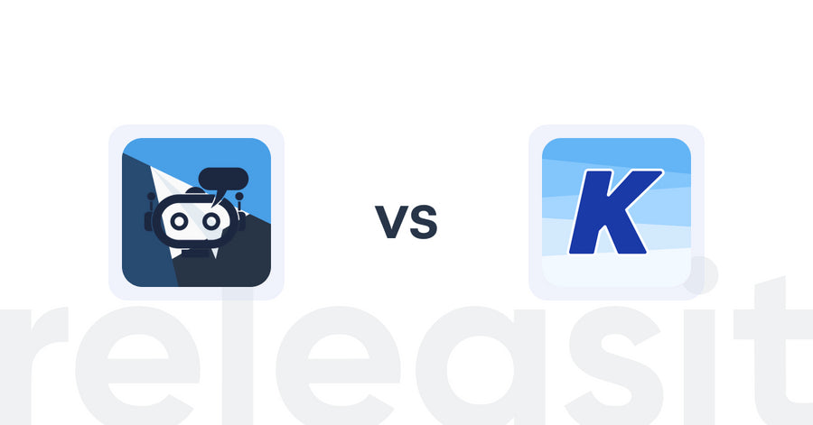 Shopify Upsell and Cross-sell Apps: RevoChat: AI Sales Chatbot vs. K: Cross Sell Related Products