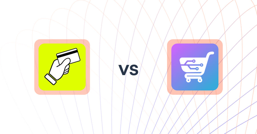 Shopify Upsell and Cross-Sell Apps: CartFee: Add Credit Card Fees vs. AI Cart & Upsell