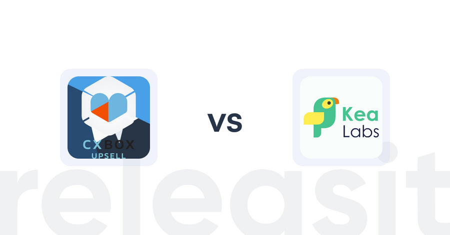 Shopify Upsell and Cross-Sell Apps: CXBOX vs. Kea Labs: Recommendations