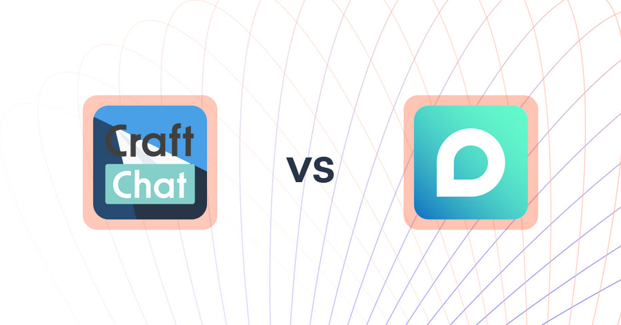 Shopify Upsell and Cross-sell Apps: CraftChat:Convert Chat to Sale vs. PANDA Interactive