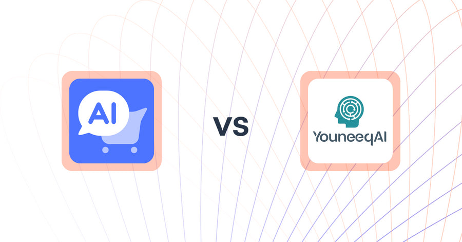 Shopify Upsell and Cross-sell Apps: AI Chatbot +GPT4 ‑ Wiseshoppal vs Youneeq AI Personalization