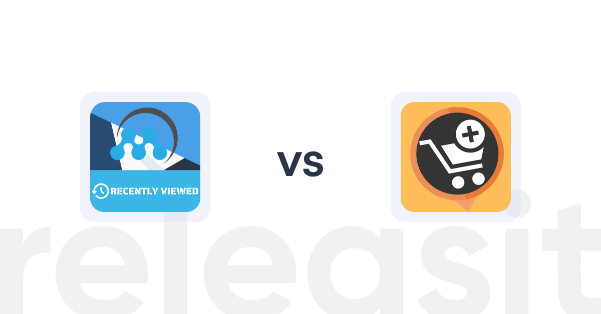 Shopify Upsell and Cross-sell Apps: MeroxIO Recent Viewed Products vs Upsell & Cross sell ‑ Appsell