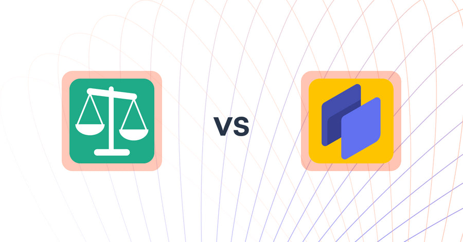 Shopify Upsell and Cross-sell Apps: Squadkin ‑ Product Compare vs SpurIT Sales Pop‑up Discount