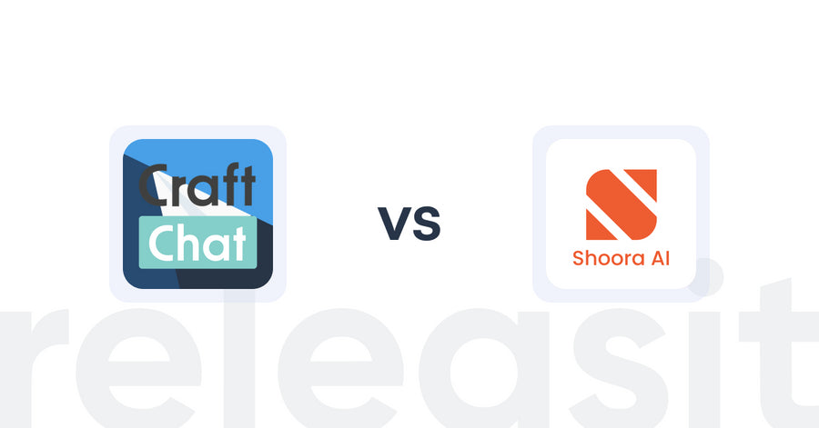 Shopify Upsell and Cross-sell Apps: CraftChat:Convert Chat to Sale vs. Shoora Product Recommendations