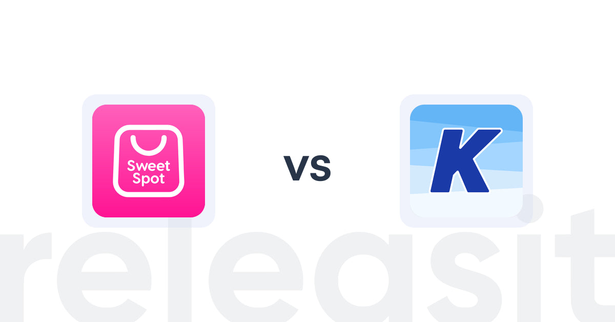 Shopify Upsell and Cross-sell Apps: SweetSpot Post Purchase Upsell vs K: Cross Sell Related Products
