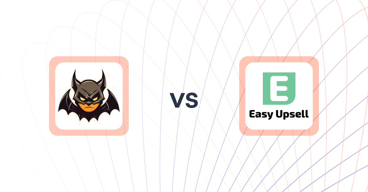 Shopify Upsell and Cross-sell Apps: Frequently Bought Together Bat vs. Easy Upsell