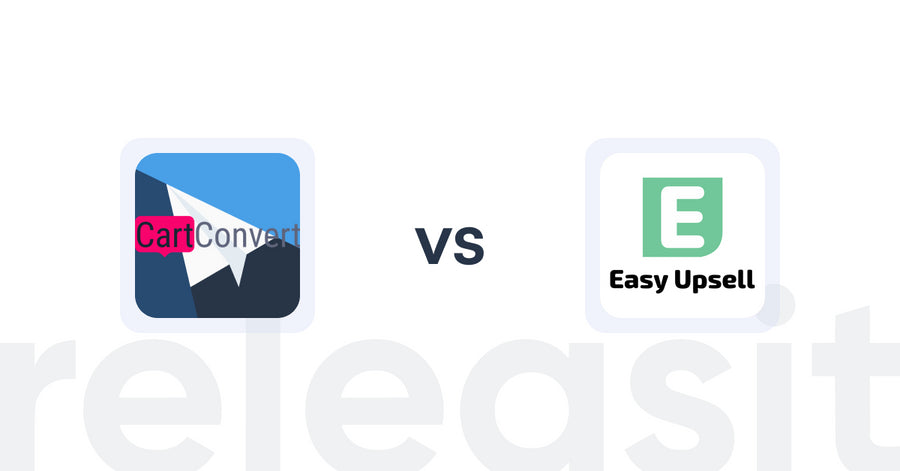 Shopify Upsell and Cross-Sell Apps: CartConvert vs Easy Upsell