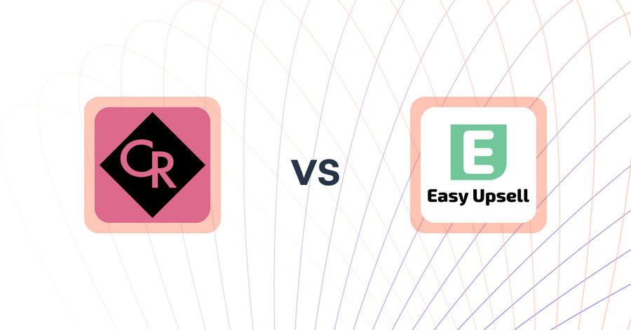Shopify Upsell and Cross-sell Apps: CV Recommend vs Easy Upsell