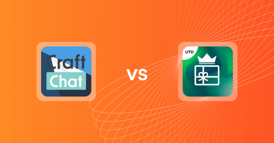 Shopify Upsell and Cross-sell Apps: CraftChat:Convert Chat to Sale vs. Box King: Gift Bundle Builder