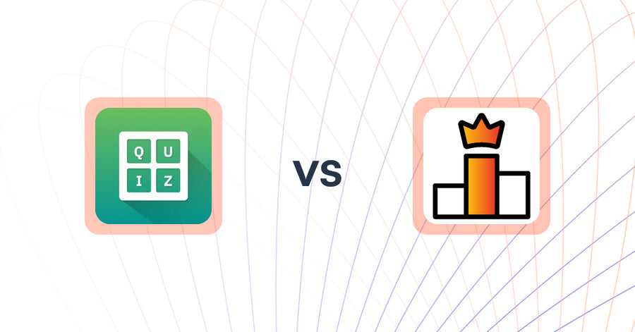 Shopify Upsell and Cross-sell Apps: Quiz Buddy ‑ Product Quiz vs Rank King: Best Seller Ranking