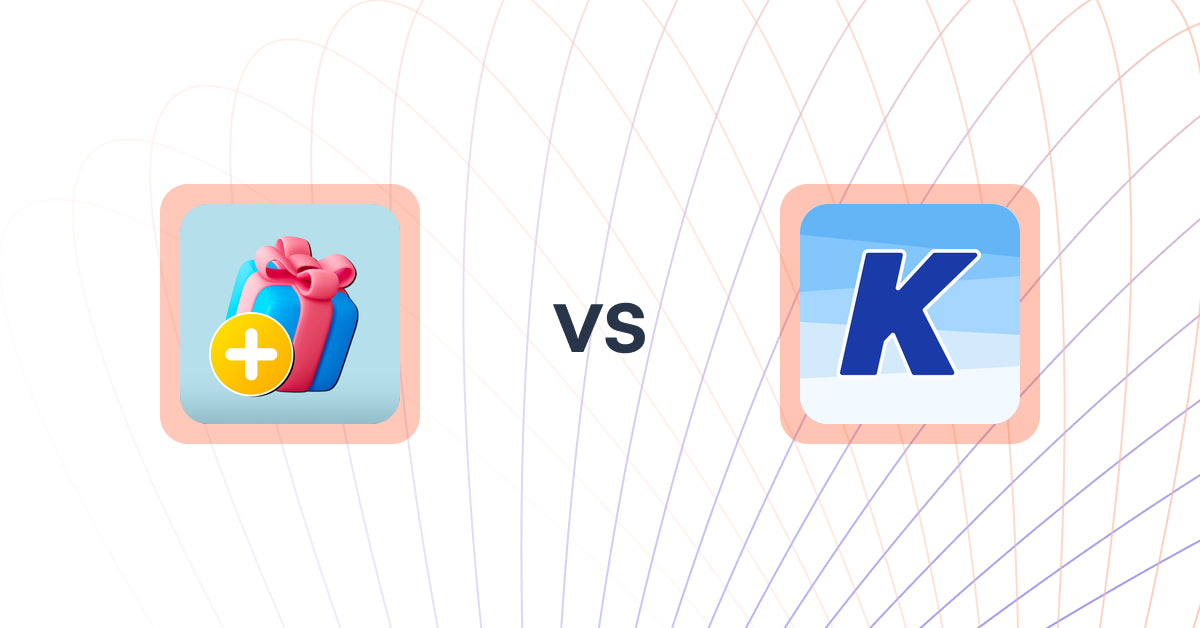 Shopify Upsell and Cross-Sell Apps: Gift Options Plus vs. K: Cross Sell Related Products