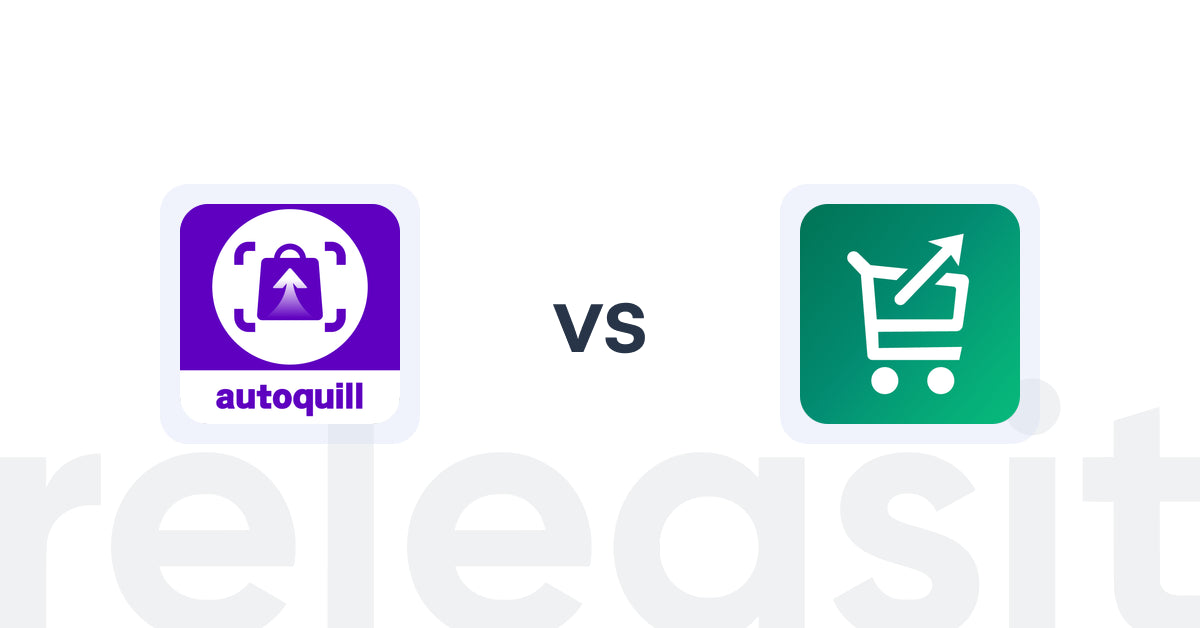 Shopify Upsell and Cross-sell Apps: AI agent Upsell ‑ autoquill vs. Simply Cartbooster