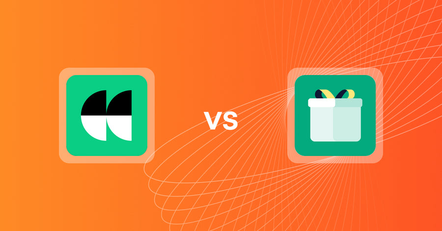 Shopify Upsell and Cross-sell Apps: Candy Cart | In Cart Upsell vs Giftit: Gift Wrap Gift Message