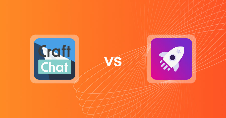 Shopify Upsell and Cross-sell Apps: CraftChat:Convert Chat to Sale vs AOV Booster ‑ Bundles & Upsell