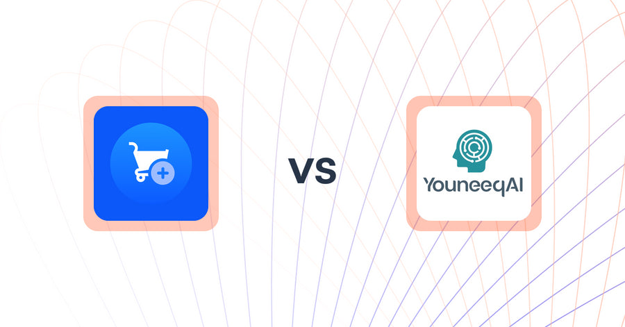 Shopify Upsell and Cross-sell Apps: Wizy Product Recommendation vs Youneeq AI Personalization