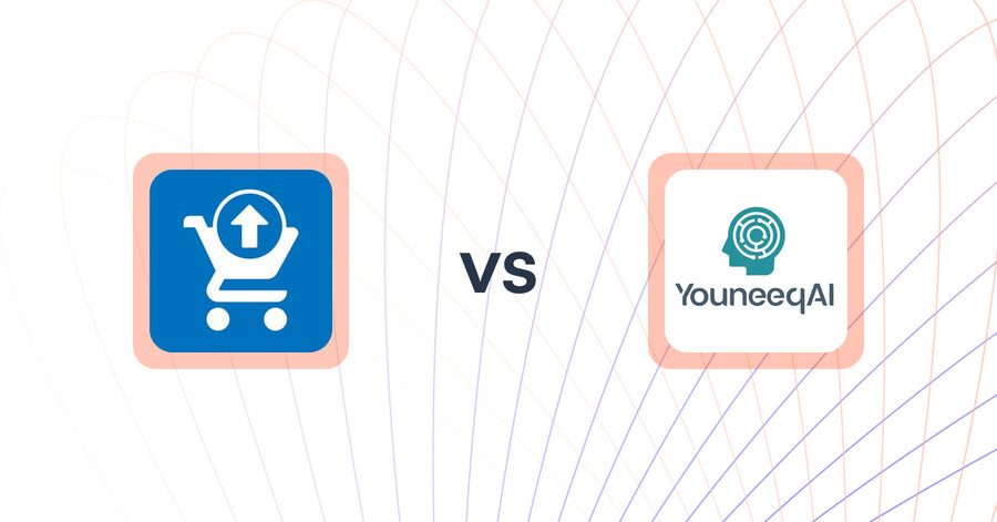 Shopify Upsell and Cross-sell Apps: Ecom Cart Upsell Elite vs Youneeq AI Personalization