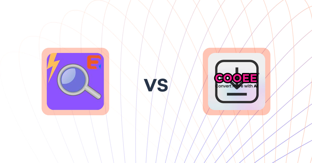 Shopify Upsell and Cross-sell Apps: ExpertRec Smart Search Bar vs Cooee AI: Popup, Upsell, Engage