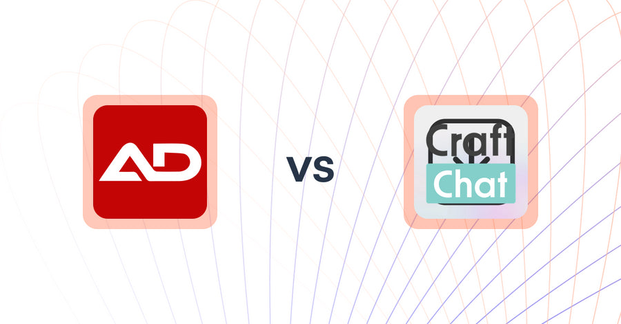 Shopify Upsell and Cross-Sell Apps: Product Bundle & Discount AOD vs CraftChat: Convert Chat to Sale