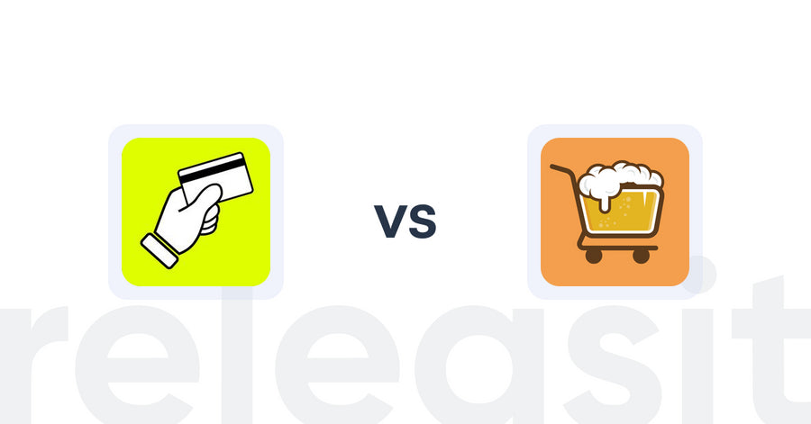 Shopify Upsell and Cross-sell Apps: CartFee: Add Credit Card Fees vs. Checkout Brew Upsells & Blocks