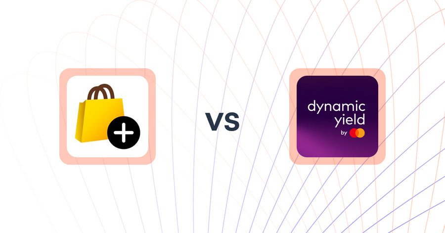 Shopify Upsell and Cross-sell Apps: あとプラ：チェックアウト拡張 & サンクスページ最適化 vs Dynamic Yield by Mastercard