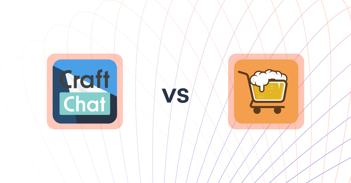 Shopify Upsell and Cross-sell Apps: CraftChat:Convert Chat to Sale vs Checkout Brew Upsells & Blocks