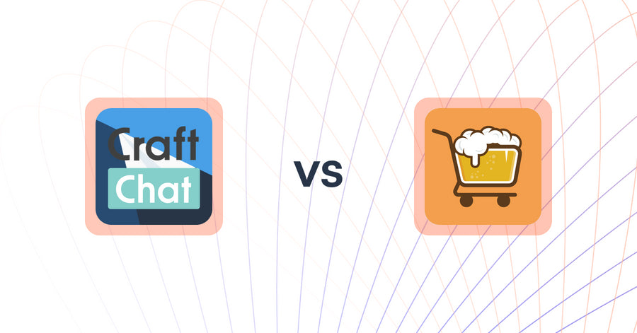 Shopify Upsell and Cross-sell Apps: CraftChat:Convert Chat to Sale vs Checkout Brew Upsells & Blocks