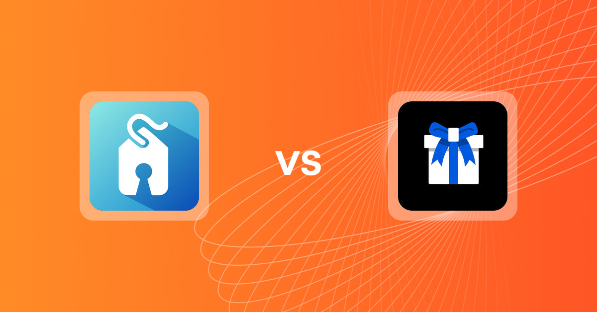 Shopify Upsell and Cross-sell Apps: RebateKey: Coupons & Rebates vs Giftman ‑ Gift Wrap & Message