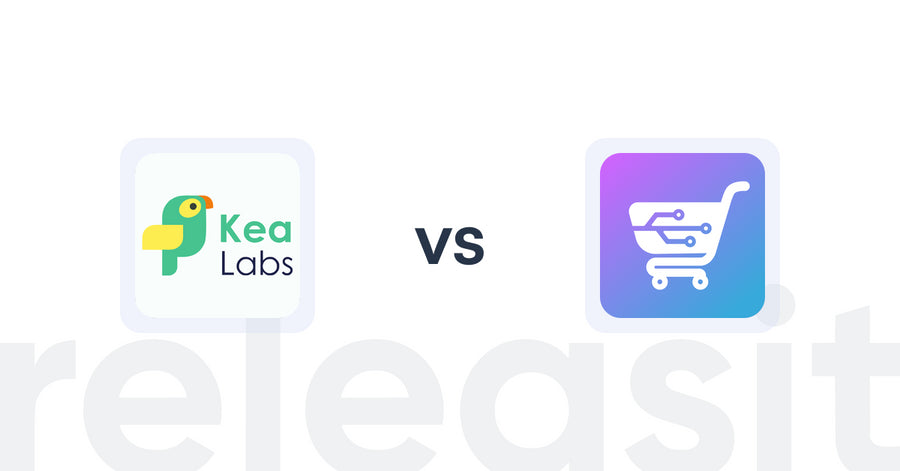 Shopify Upsell and Cross-sell Apps: Kea Labs: Recommendations vs AI Cart & Upsell