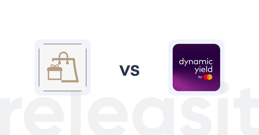 Shopify Upsell and Cross-Sell Apps: PROXATION ‑ Freebie Upsell vs Dynamic Yield by Mastercard