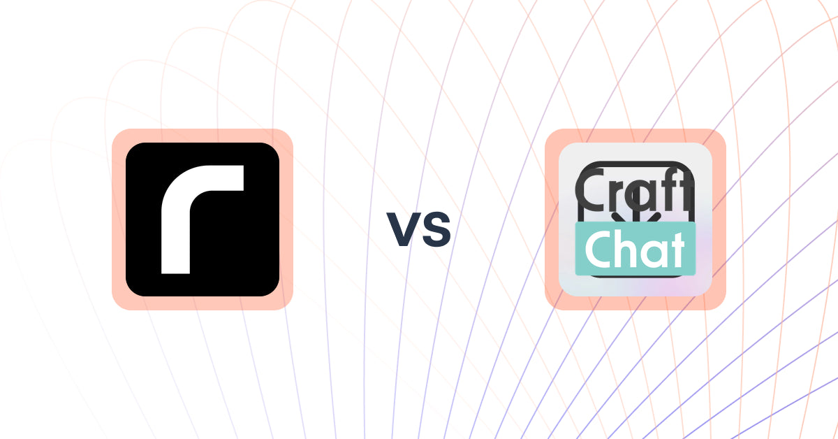 Shopify Upsell and Cross-sell Apps: Retentics: Dynamic Recommender vs CraftChat: Convert Chat to Sale