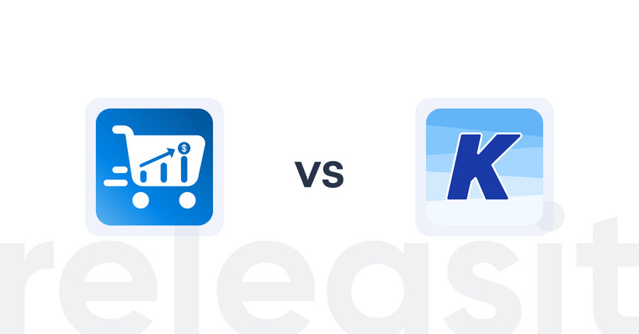Shopify Upsell and Cross-sell Apps: Cart Upsell—Slide Cart Drawer vs K: Cross Sell Related Products