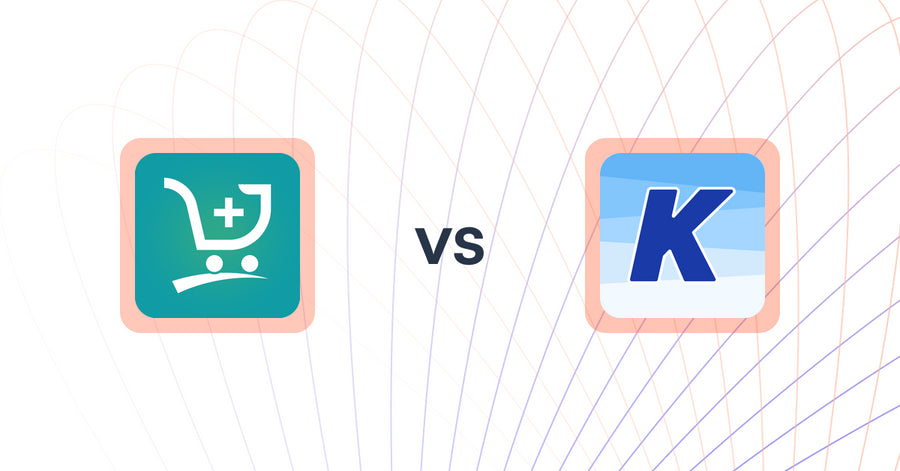 Shopify Upsell and Cross-sell Apps: Qe: Frequently Bought Together vs K: Cross Sell Related Products