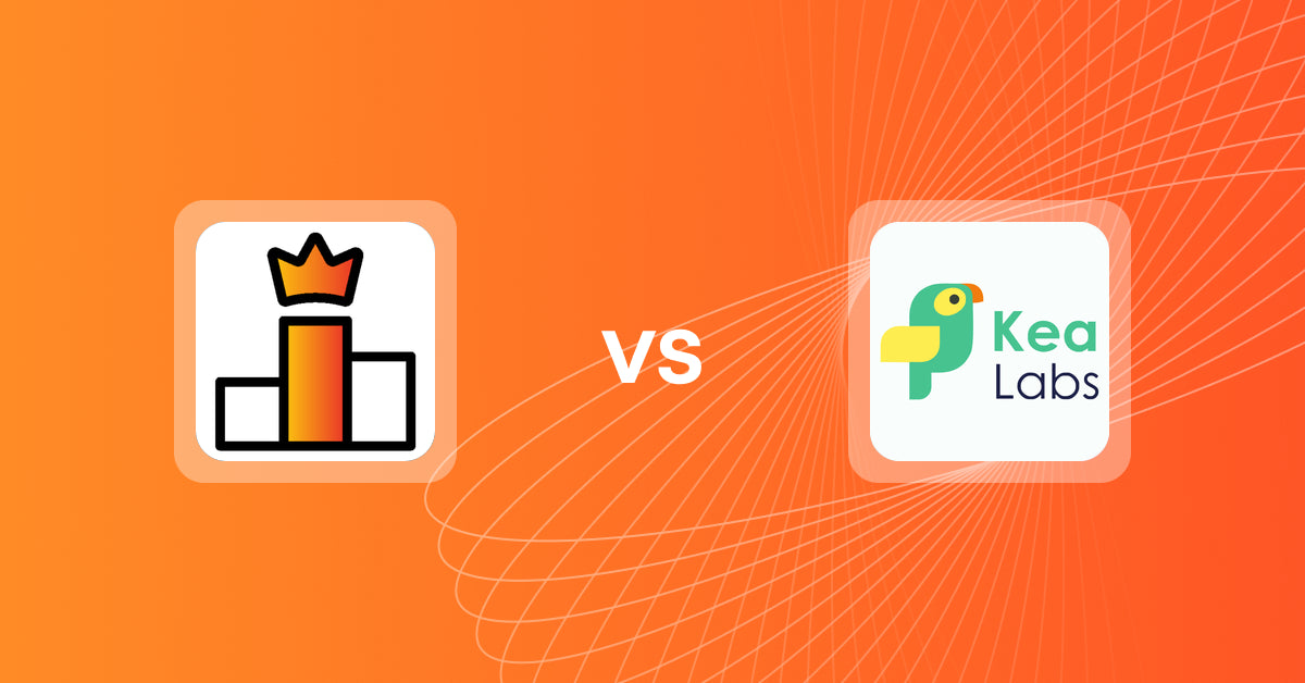Shopify Upsell and Cross-sell Apps: Rank King: Best Seller Ranking vs. Kea Labs: Recommendations
