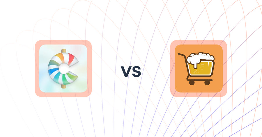 Shopify Upsell and Cross-sell Apps: CartCandy ‑ Upsell & Drawer vs. Checkout Brew Upsells & Blocks